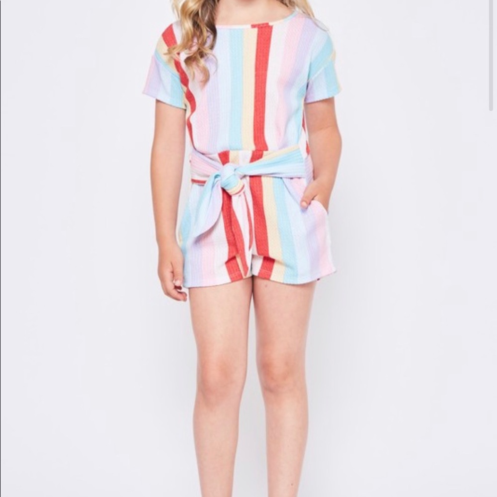 ALAYSIA STRIPED ROMPER - Picture 4 of 5